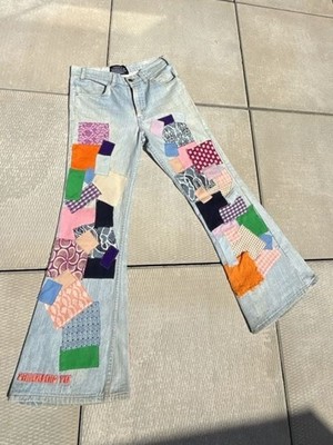 Earthling VIP Custom Repurposed Vintage Levi's Patchwork Flared Jeans