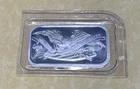 UNOPENED SILVERTOWNE AMERICAN EAGLE SHIELD AND ARMS ONE OZ .999 FINE SILVER  BAR