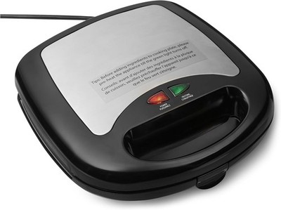 Amazon Basics 3-in-1 Sandwich- & Toastermaschine, Panini Presse und Waffeleisen