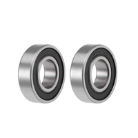 2 StüCk Rillen Kugellager Kohlenstoffstahl 6002-2RS Z2 Doppelt Geschirmt 15Mm X