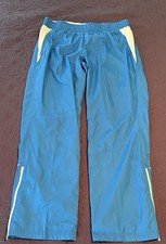 NWT Danskin Now Sweat Track pants Womens L 12/14 Elastic Waist w/tie Zip Ankles