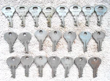 22 Vintage  Luggage Steamer Trunk, Suitcase, Briefcase keys Some OEM CORBIN