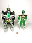 1993 Mighty Morphin Power Ranger DragonZord W/ Green Ranger Action Figure