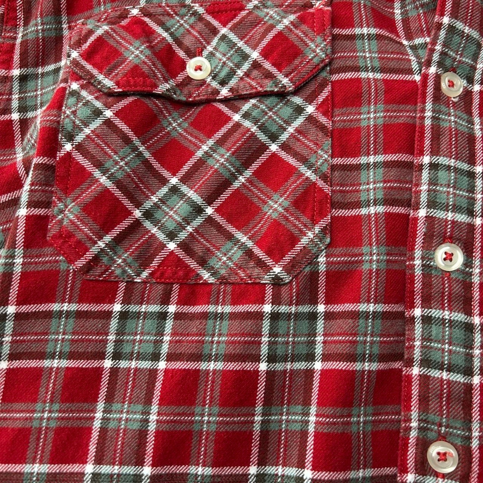 Vintage Pendleton Red Size Medium Button Down Bur… - image 2