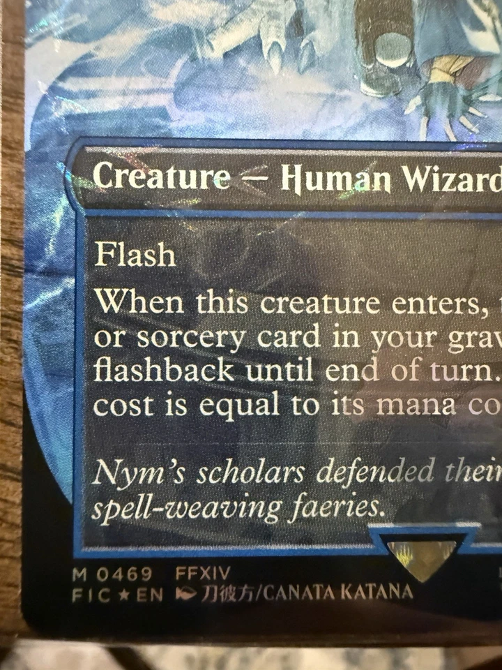 MTG Snapcaster Mage [Chocobo Track Foil] Final Fantasy FIC 0469 Mythic NM - Image 2 of 4