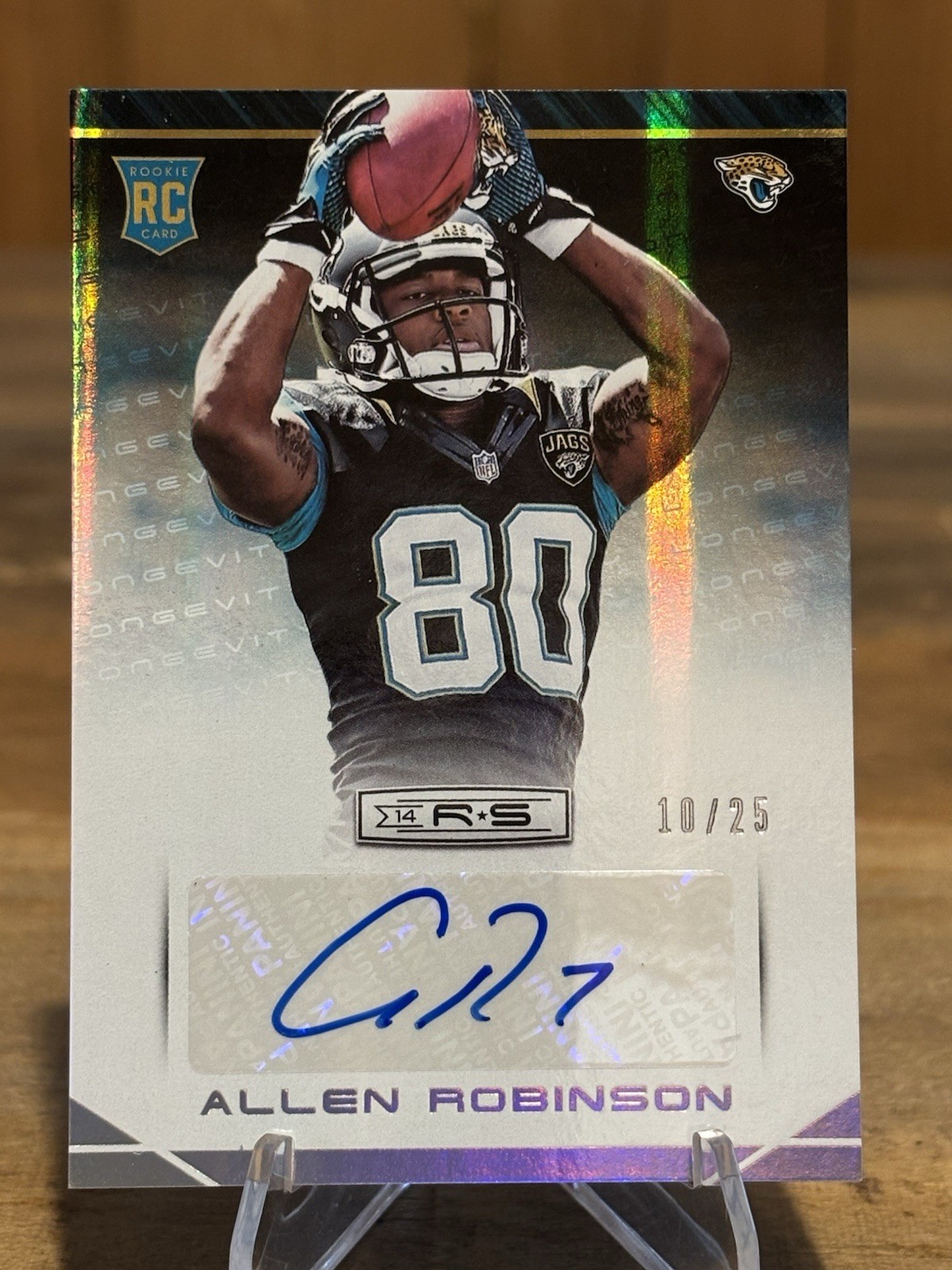 2014 Panini Rookies & Stars Allen Robinson Auto RC Longevity Platinum #10/25