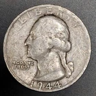 A Silver Washington Quarter from 1944  S-Mint