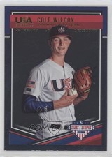 2018 Panini USA Baseball Stars & Stripes Longevity Cole Wilcox #34 y5m