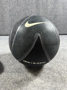 Nike 12 Pound LBS LB Strength Training Ball Slam Medicine Rubber Grey  Black