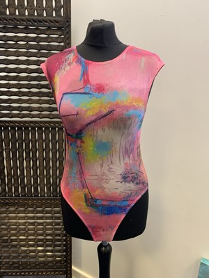 Graffiti Zara Pink David Pher Body Mesh Top Blogger Fav Artsy Abstrakt