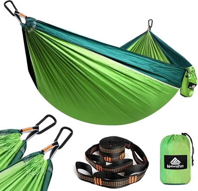 NATUREFUN Ultraleichte Reise Camping Hängematte | 300kg Tragkraft (275 x 140 cm)
