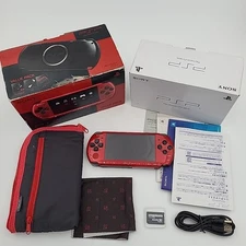 PSP 3000 Rough Shape Red Black Incomplete Value Pack Region Free Japan Import