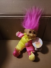 Vintage Russ Troll Baby Jester Clown Doll, 5  Troll Kidz Clown Doll