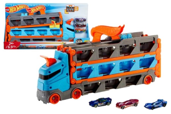 HW City Transporter Wyscigowy 2W1 GVG37 PUD2 Mattel-image