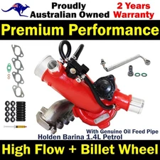 GEN1 High Flow Turbo Charger With Genuine Oil Feed Pipe For Holden Barina 1.4L