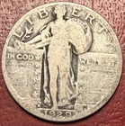 1929-D Standing Liberty Quarter. Free Shipping