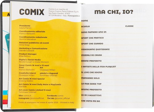 COMIX - Diario Giornaliero 16 Mesi, Diario Scuola 2025-2026, con Copertina Rigid - Foto 8 di 10