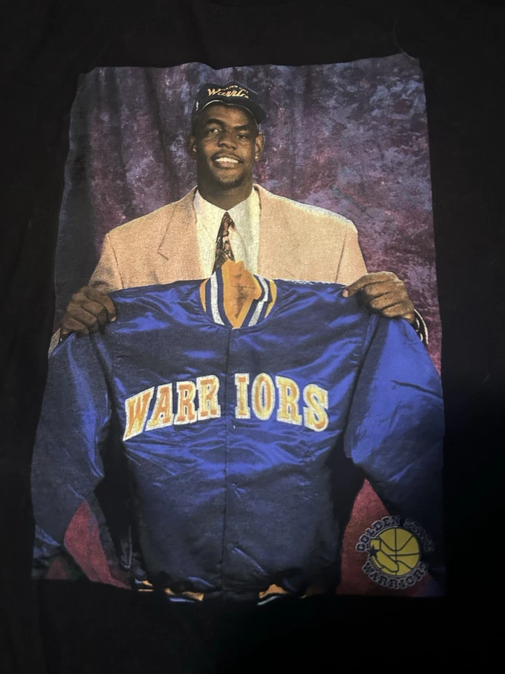 Nueva camiseta Mitchell & Ness para hombre NBA Making Memories Chris Weber Warriors. Foto 2 de 4