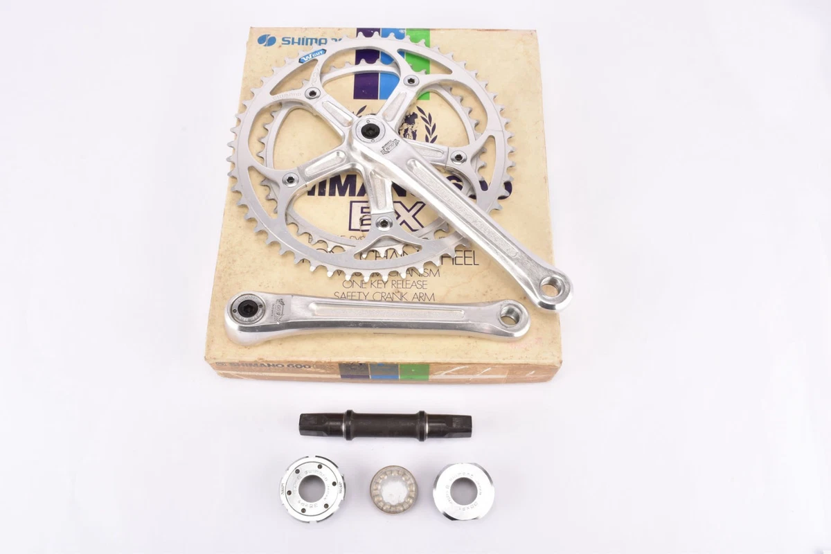 Pédalier Shimano Arabesque 600 EX FC-6200 - 170 Mm - 52/42 Dents - 1978 - Vélo Route