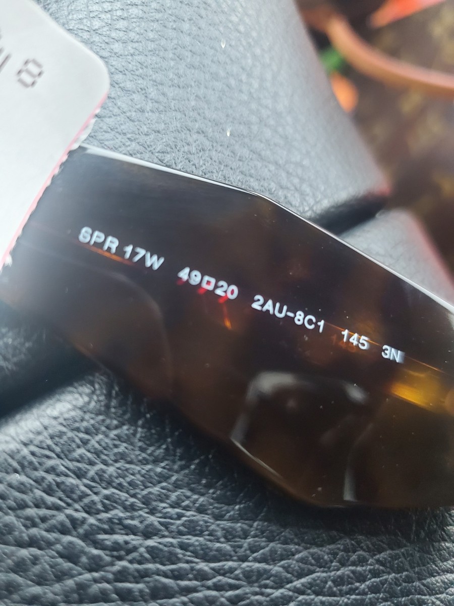 PRADA Sunglasses Brown PR 17WS Acetate Symbole Logo Italy  display picture 2