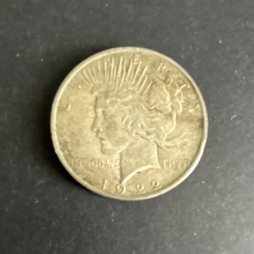 1922 Peace Dollar $1 Silver Coin Circulated Business Strike 0.9 Fineness