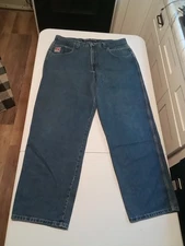 NICE Vintage JNCO Jeans Size 40x32 Rare Plaxx Embroidered Baggy 90s Y2K USA!
