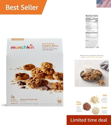 Milkmakers Lactation Cookie Bites, Oatmeal Chocolate Chip, 10 Ct