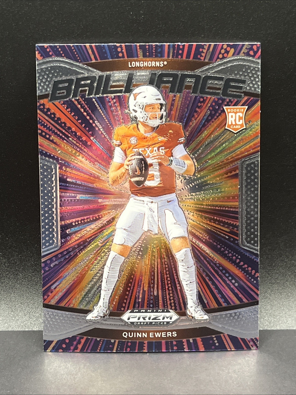2025 Panini Prizm Draft Picks Brilliance Insert #15 QUINN EWERS Rookie Card RC