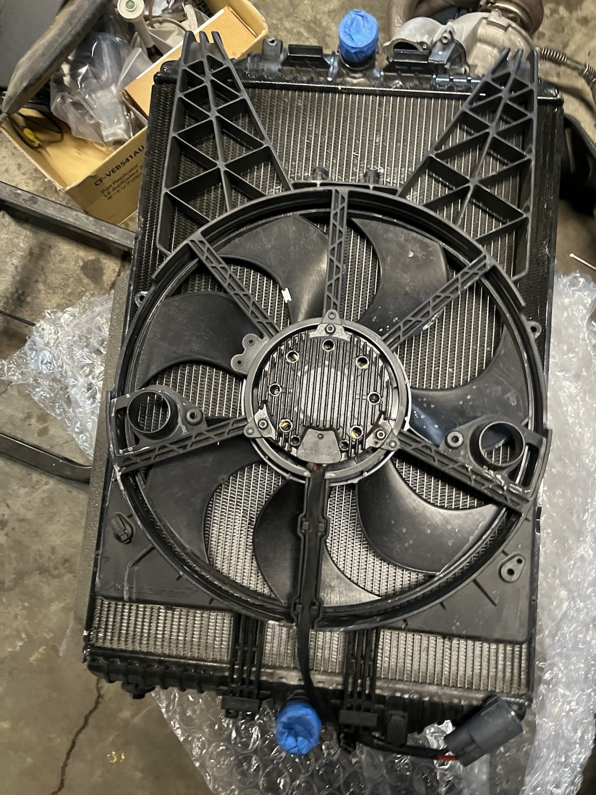 McLaren MP4-12c Radiator and Fan Shroud. Used Good Condition Free Shipping USA