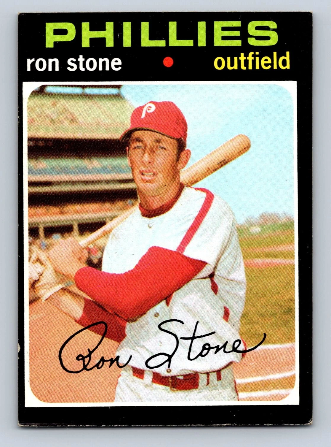 1971 Topps #366 Ron Stone Philadelphia Phillies - EX