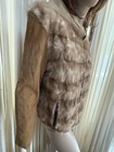 Real Pastel Mink paw Fur Luxury Coat Short Jacket Soft Brown Suede Sleeves 70’s — photo 5