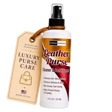 Leather Purse Cleaner  Conditioner 8oz   High End 3-in-1 Spray for Purses,