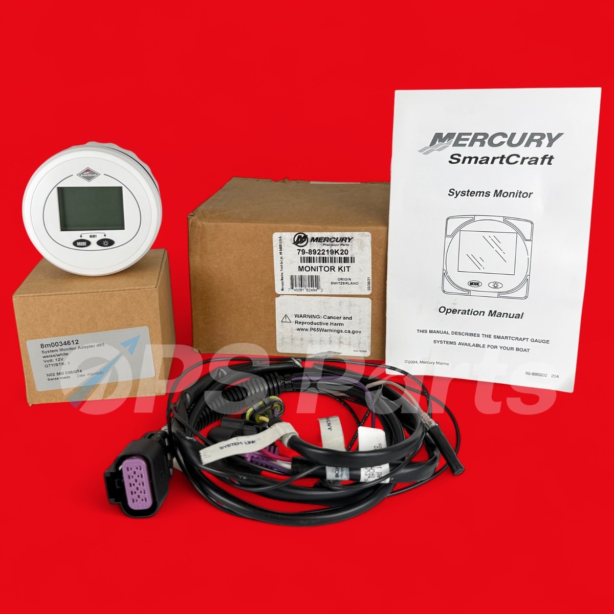 New Mercury/ MerCruiser OEM Smartcraft SC1000 System Monitor Kit