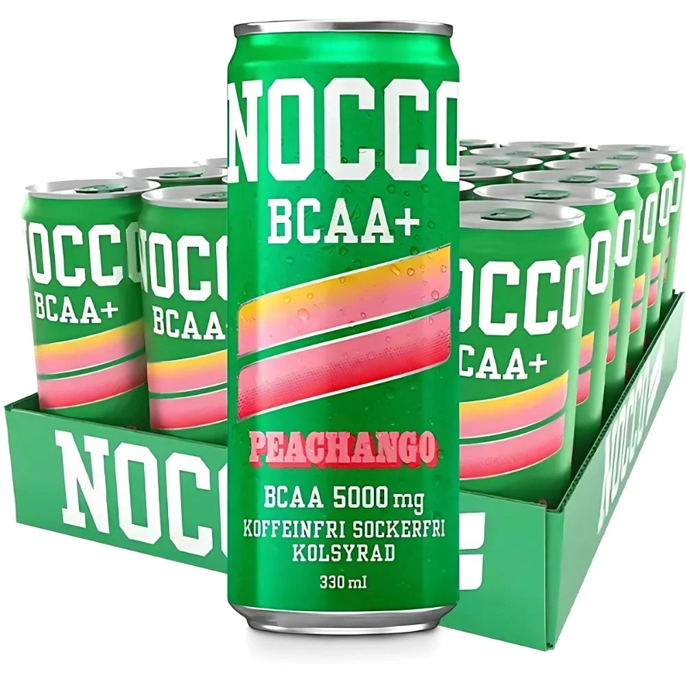NOCCO BCAA Caribbean 24 x 330 ml Protein Rich Energy Drink without Sugar No Carb