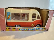 Rare Vintage Cragstan Veny Toys 1960's Chuck Wagon Truck Plastic w/ Box RARE!!!