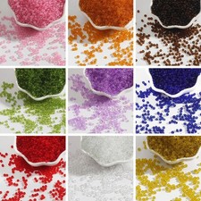 4000 pcs Transparent Small Glass Beads 2mm 10/0  Storage Box Jewelry making