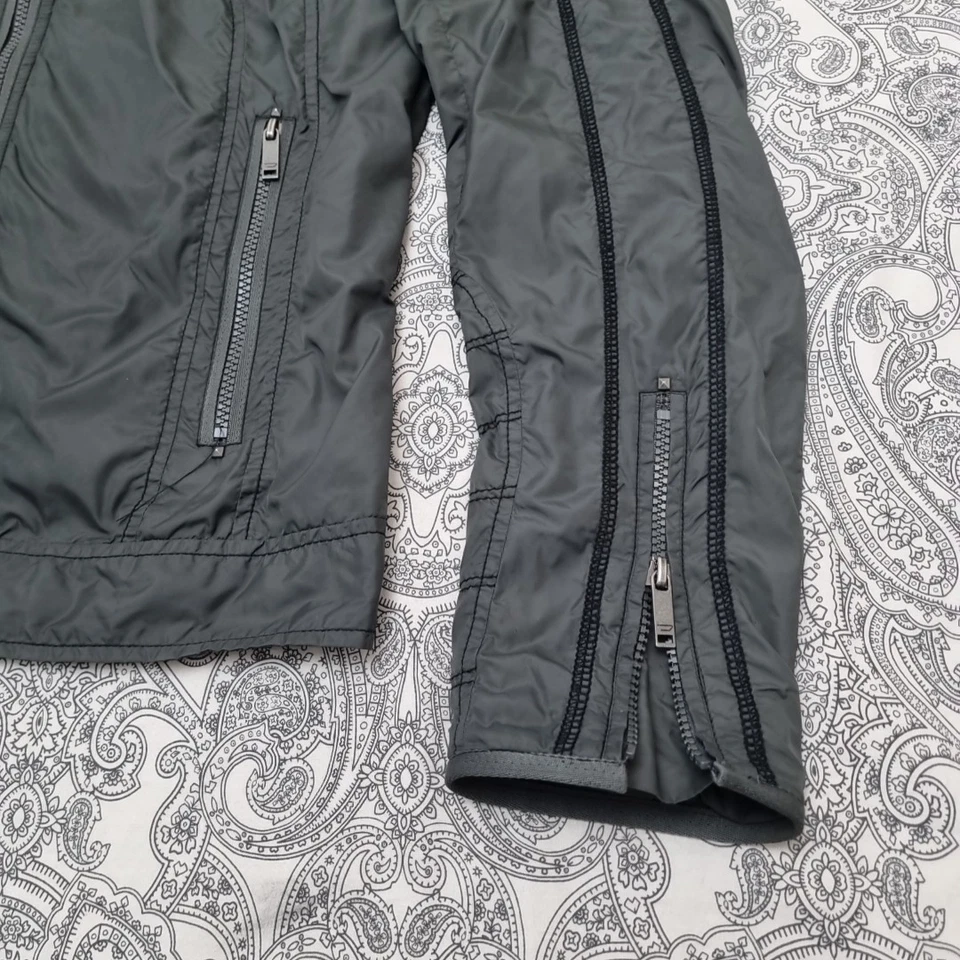 Diesel Men’s Moto Bomber Jacket — Small / Green / Y2K Avant Garde / Full Zip - Image 2 of 4