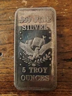 5 oz Silver Bar - APM- Vintage .999 Fine Ounce