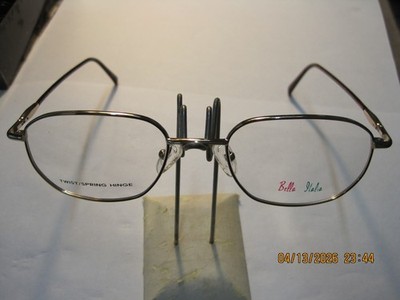 bella italia 317 eyeglass frames gold 52-20-140 NEW