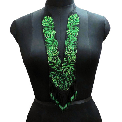 Handmade Necklace Seed Bead Boho American Style Nativ Beaded Multi Strand
