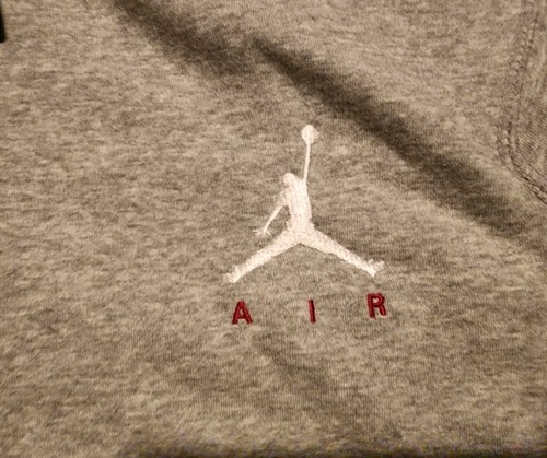 NWT Jordan Crew Sweatshirt Mens 3XL Air Jumpman Embroidered Logo Gray 685289 - Picture 3 of 8