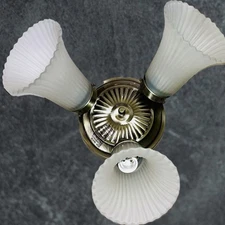 Hampton Bay Ceiling Light Fixture 3 Westinghouse Frost Glass Shades