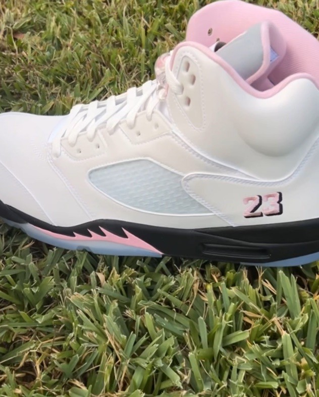Size 15 - Air Jordan 5 Retro Medium Soft Pink | eBay