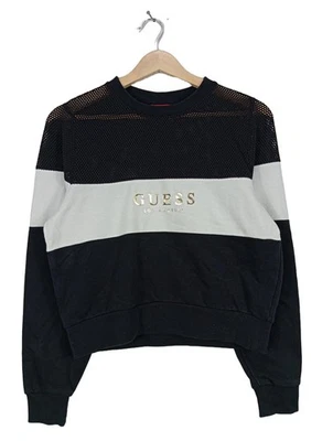 GUESS Sweatshirt Dames Sweat T EU 36 noir-blanc style décontracté - Photo 1/4