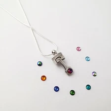 Piston Necklace Engine Automotive Jewelry Enthusiast Racing Drifting Mechanic