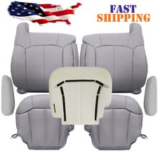 For 1999-2002 Chevy Silverado Front Seat Cover Foam Cushion Pewter Gray For 1999-2002 Chevy Silverado Front Seat Cover Foam Cushion Pewter Gray