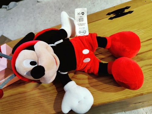 RARE 2017 Mickey Mouse Plush Heart Antennas & Heart Turtle Shell Backpack - Picture 4 of 6