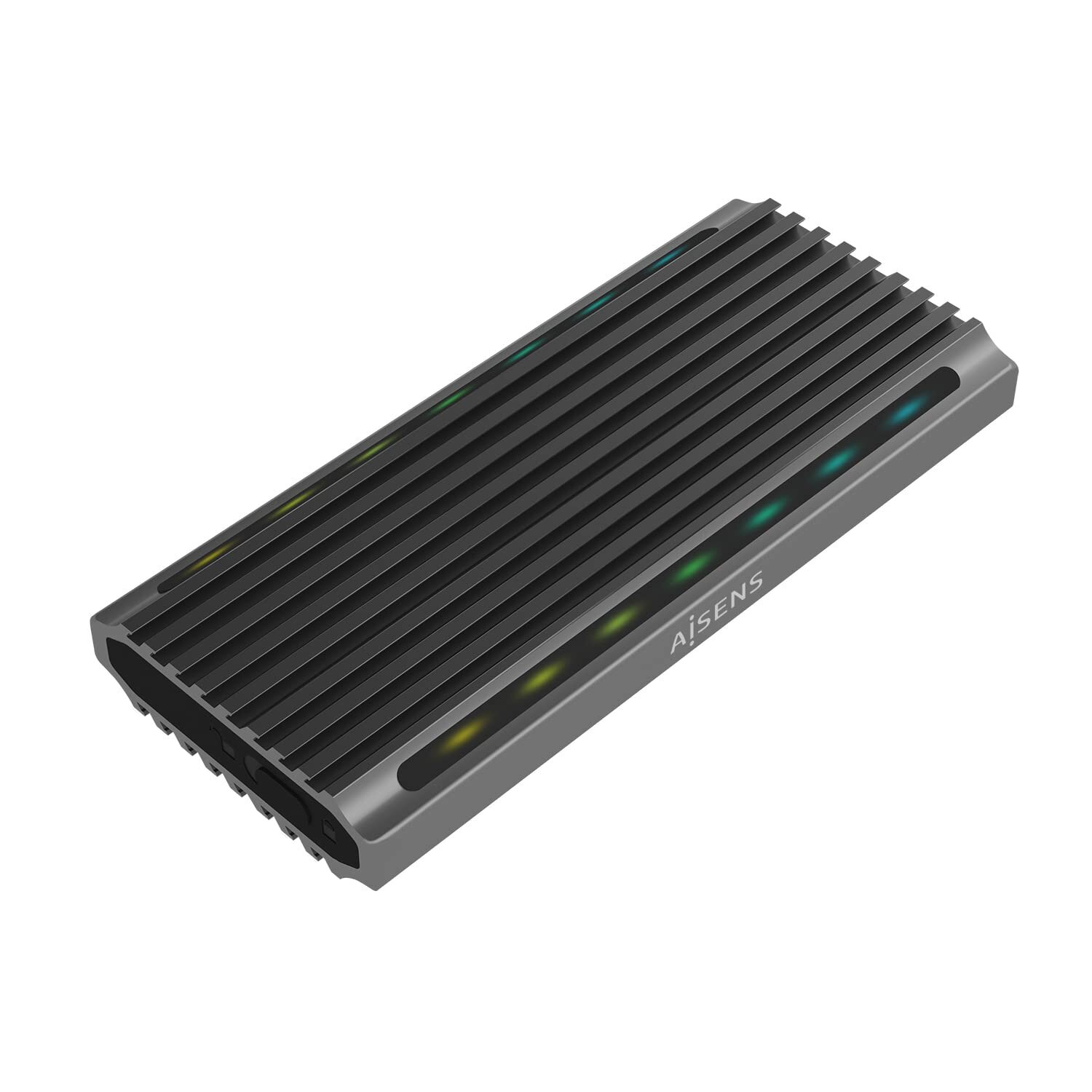 AISENS CAJA EXTERNA PARA Hard Disk SSD M.2 SATA NVME ASM2-RGB011GR USB 3.2 GEN2
