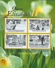 Tonga 2015 – Queen Elizabeth II, Longest Reigning British Monarch Sheetlet MNH
