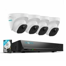 Reolink 4K 8MP 8 Channel 2TB NVR PoE Outdoor Security Camera System RLK8-800D4